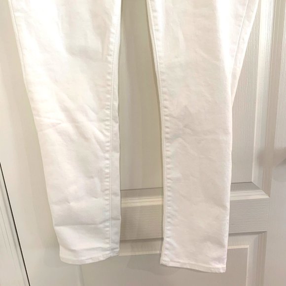 Levi’s 711 Skinny Jeans Mid Rise Denim White Size 34 x 30 18 NEW - Picture 9 of 10